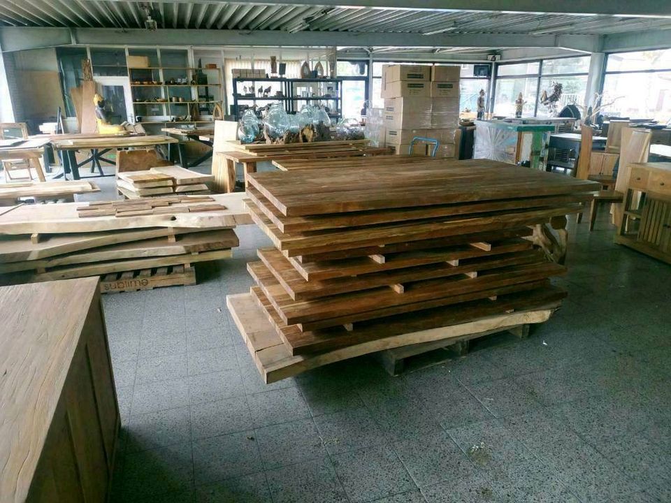 Tischplatte Tisch Waschtisch Platte massiv Teak Holz Teakholz in Duisburg