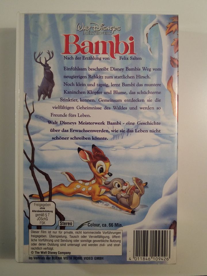 Bambi von Disney auf VHS in Braunschweig