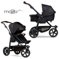 TFK Mono 2 - 2in1 Kombi-Kinderwagen - Luftkammerreifen - Schwarz - GRATIS XXL-Zubehörpaket - NEU Hessen - Fulda Vorschau