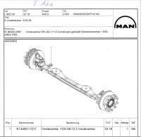 MAN TGS VORDERACHSE 2-te LENKACHSE 62.913Km 81.44001-7217 Bj.2019 Niedersachsen - Hessisch Oldendorf Vorschau