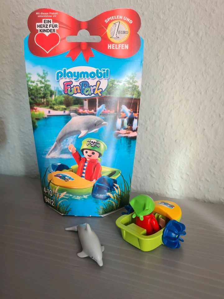 * Playmobil - Fun Park kleines Boot mit Figur und Delphin * in Rathenow