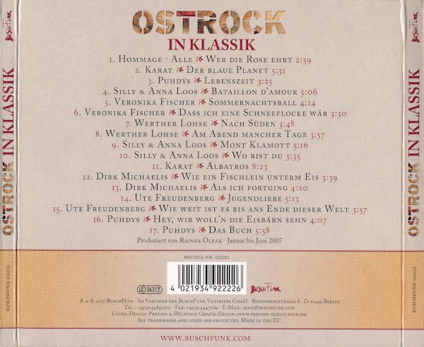 CD 2007 Digipak ☀️ Ostrock In Klassik ☀️ PUHDYS SILLY KARAT ☀️ in Bottrop