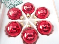 6 alte rote Glas Weihnachtskugeln Christbaumschmuck OVP Ø 5 cm Nordrhein-Westfalen - Geldern Vorschau