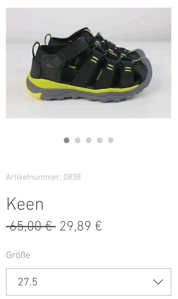 Neue Keen Sandalen Gr. 24 25,5 27,5 30 31 34 35 Trekking in Herzogenaurach