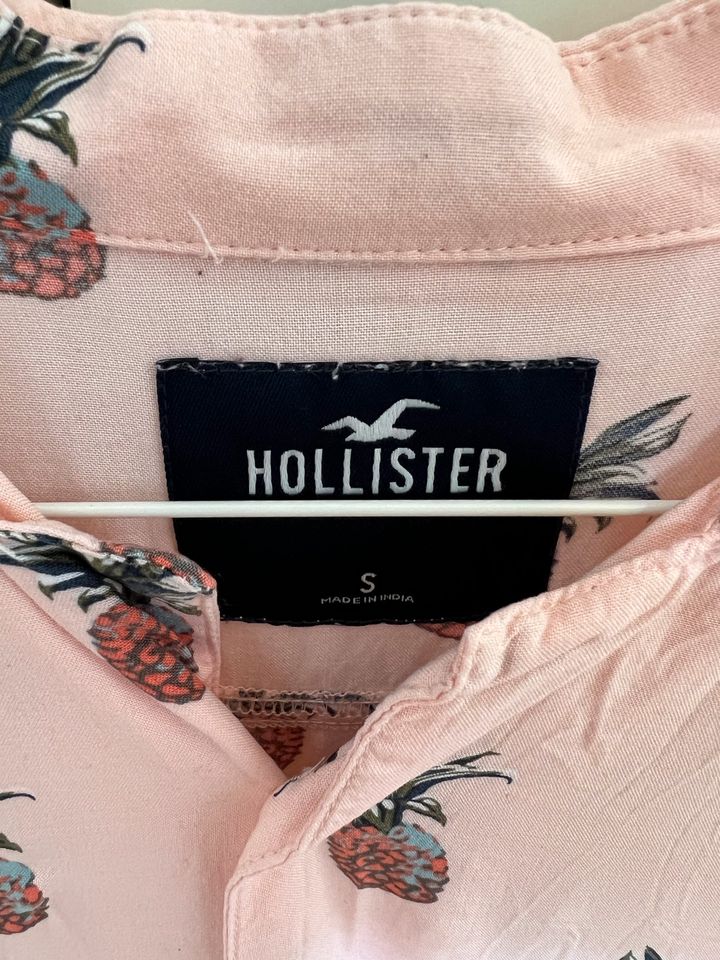 Hollister Herrenhemd Sommerhemd Kurzarmhemd Ananas Gr. S in München