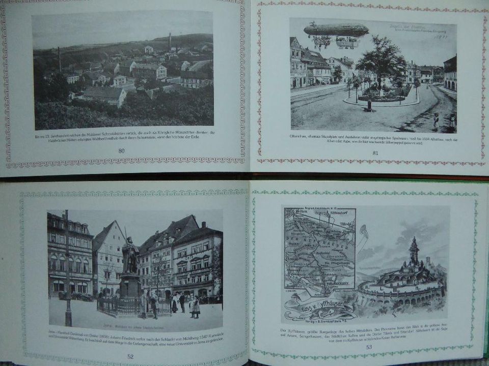 3 Bücher, Thüringen, Erzgeb, Sachsen in alten Postkarten in Münchberg