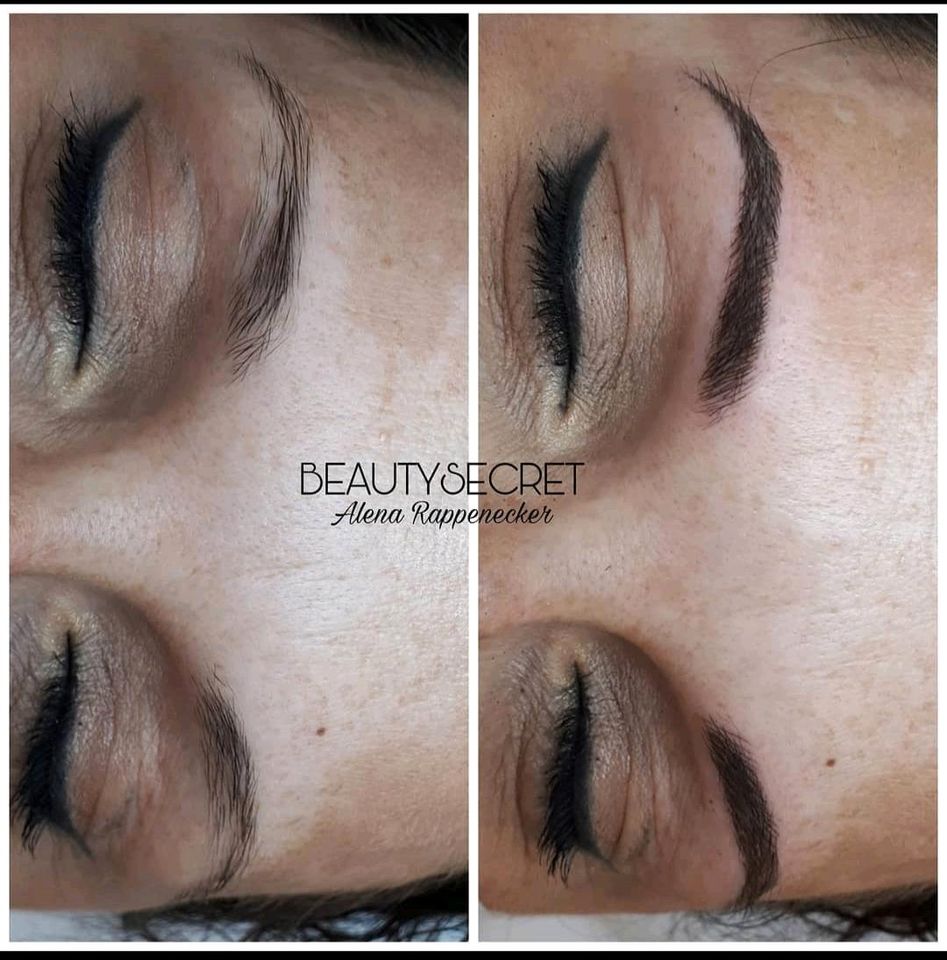 Microblading Härchenzeichnung permanent make up Augenbrauen in Gütersloh