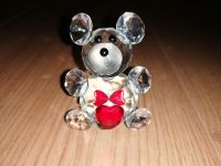 Kristallfigur Glasfigur Teddy Kristallbär mit Herzen Nordrhein-Westfalen - Nettetal Vorschau