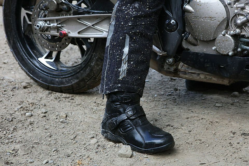 Motorrad Modeka Stiefel Muddy Track Evo Rindnappaleder Gr.41-45 in Barchfeld