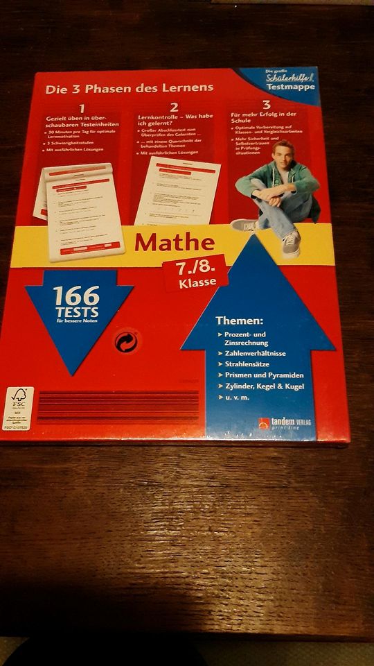 Mathe 7./8. Klasse Prozentrechnung Geometrie testmappe in Alfdorf