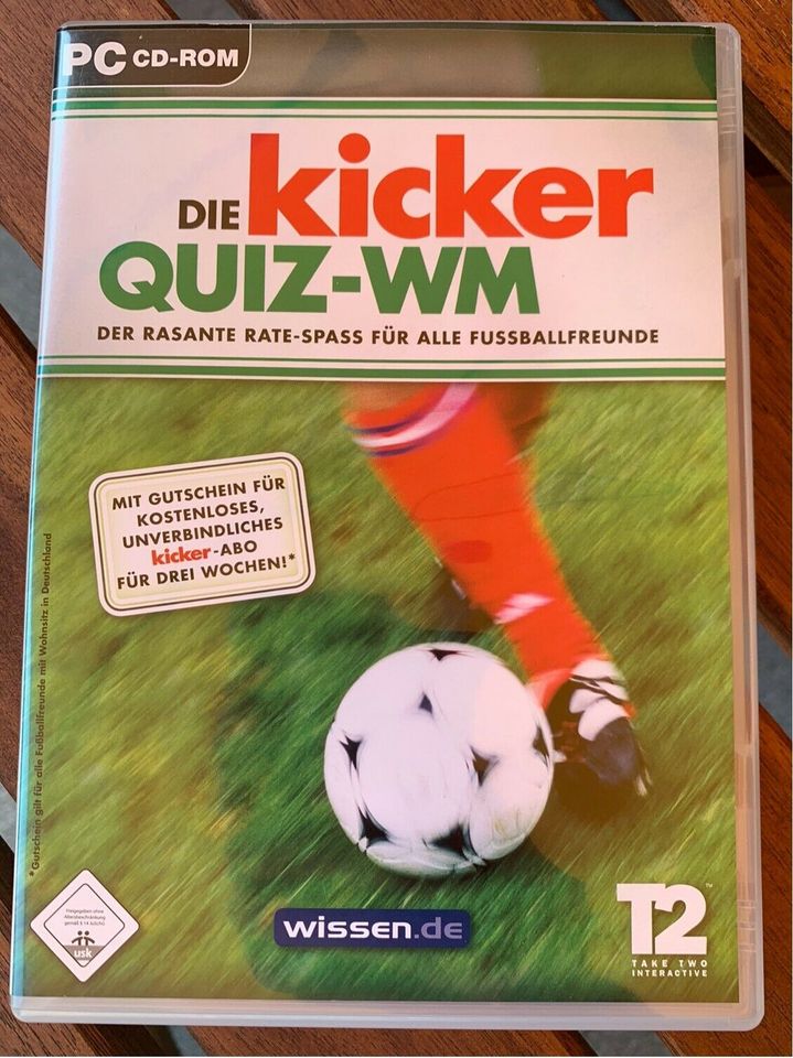 PC CD-ROM KICKER QUIZ WM Fußball Quiz wissen.de T2 wie neu in Frechen