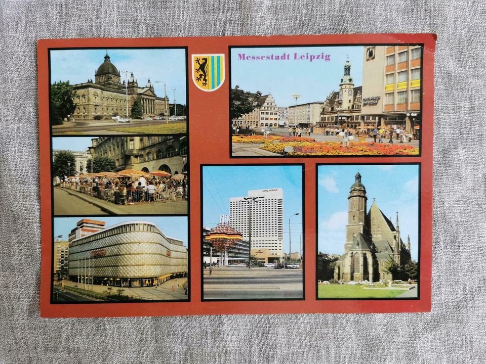 DDR Postkarte, Leipzig, 1982, DIN A5 in Weimar