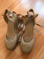 Asos Schnür Plateau- espandrillas, sehr gut erhalten, 38, Beige Hessen - Fulda Vorschau