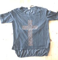 Shirt mit Kreuz aus Pailletten Gr. S Rheinland-Pfalz - Waldsee Vorschau