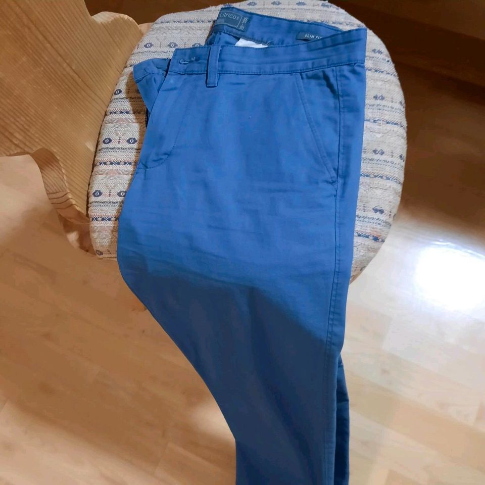 Herrenhose blau-Angelo Litrico,Gr.50 in Furth im Wald