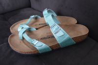 Birkenstock Damen Schuhe Sandalen Türkis + Leder Fußbett 43 Neu Beuel - Vilich Vorschau