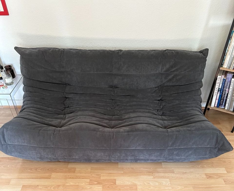 Togo Sofa 3-er Wildleder grau (Original mit Rechnung) in Köln