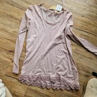 Shirt Tredy Basic rosa rosé Spitze 38 Hessen - Oberzent Vorschau