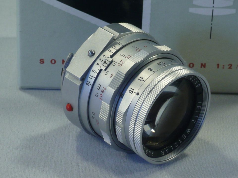 Leica NF Summicron M2,0/50 chrom mit Brille neu im Karton in München