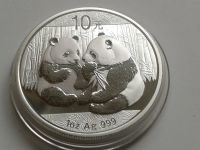 Original 10 Yuan 2009 China Panda 1 Unze 999er Silber in Münzdose Obergiesing-Fasangarten - Obergiesing Vorschau