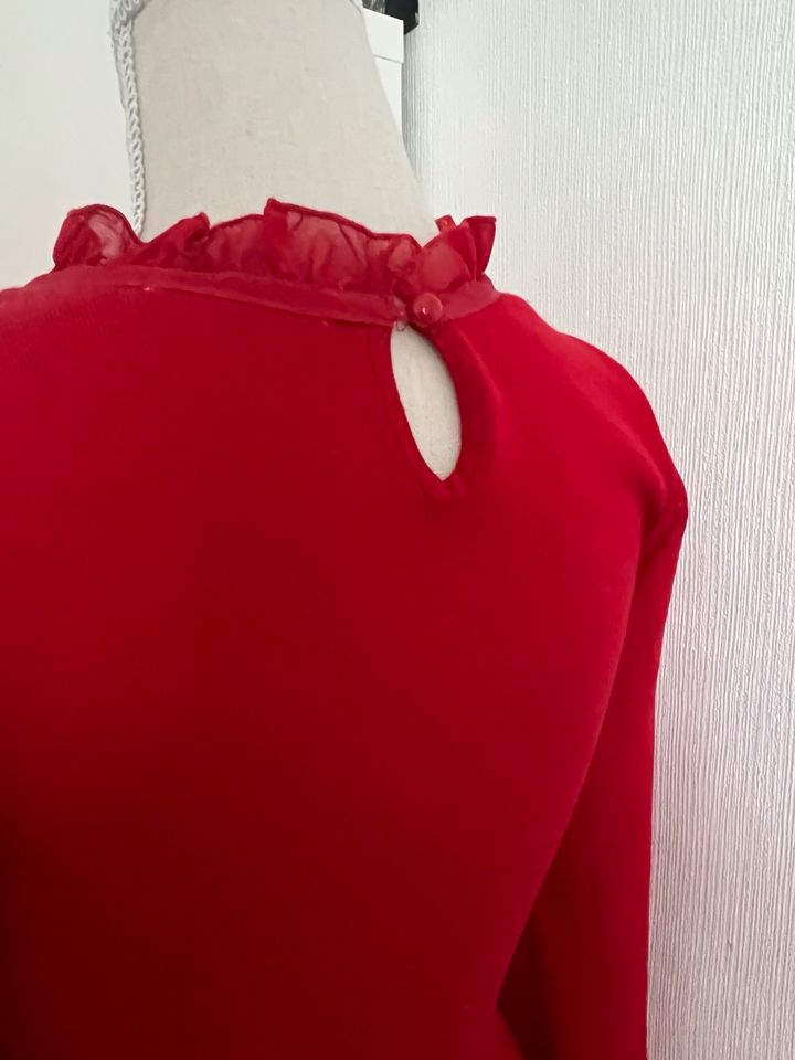 Dieses schöne rote Strick-Kleid von Promod in Größe S in Frankfurt am Main