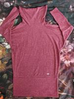 Langes Shirt von Lascana, Schalkragen, Gr. 40/42, Beere Gröpelingen - Lindenhof Vorschau