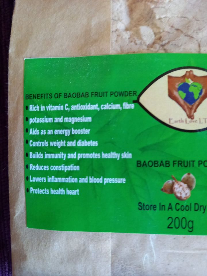 BAOBAB Pulver Fruchtpulver 200 g aus Kenia vegan BIO in Denzlingen