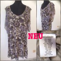 Neu Didi Sommer Kleid Leinen Jerseykleid Jersey Blumen lila M Nordrhein-Westfalen - Jülich Vorschau