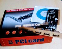 PCI USB 2.0 Card 4+2 Ports Hessen - Wächtersbach Vorschau