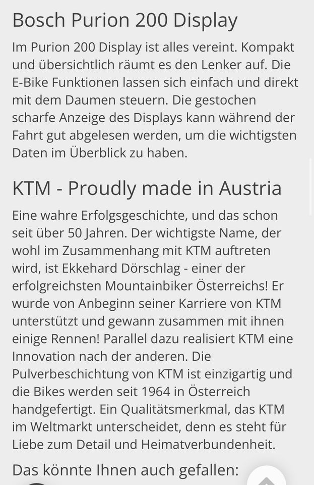 NEU *0km* KTM Macina Sport SX10 20,3kg Bosch SX Motor 2024 in Aichach