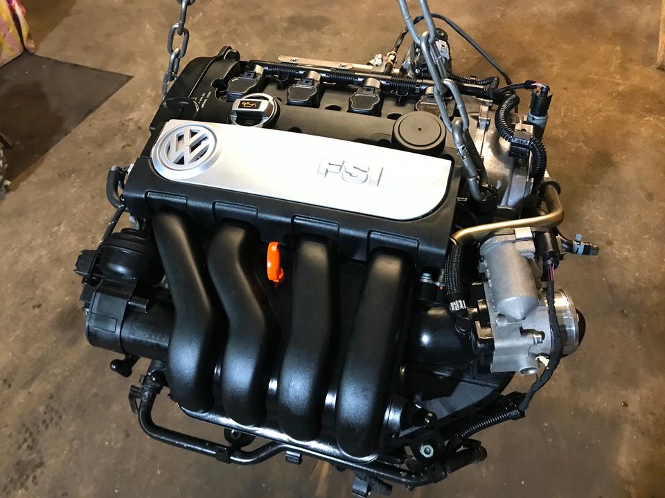 VW GOLF 5 2.0 FSI 150 PS 110 KW MOTOR CODE BLX TOP KOMPLETT in Schönberg