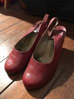20er 30er 40er Pumps rot Leder Italien antik Damen Schuhe 35 Bayern - Rain Lech Vorschau