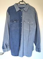 Jeanshemd zweifarbig Bonprix blau - grau feste Qualität 46 / 48 Niedersachsen - Wanna Vorschau