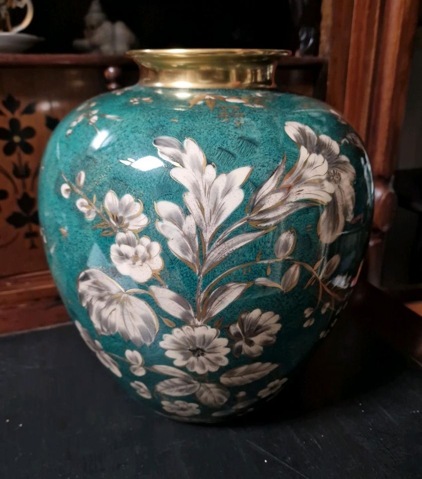 Rosenthal W. Mutze Goldrausch Vase 30 cm Handgemalt top in Rheda-Wiedenbrück