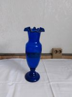 Vase, blau, 36cm hoch, Glas Sachsen - Markkleeberg Vorschau