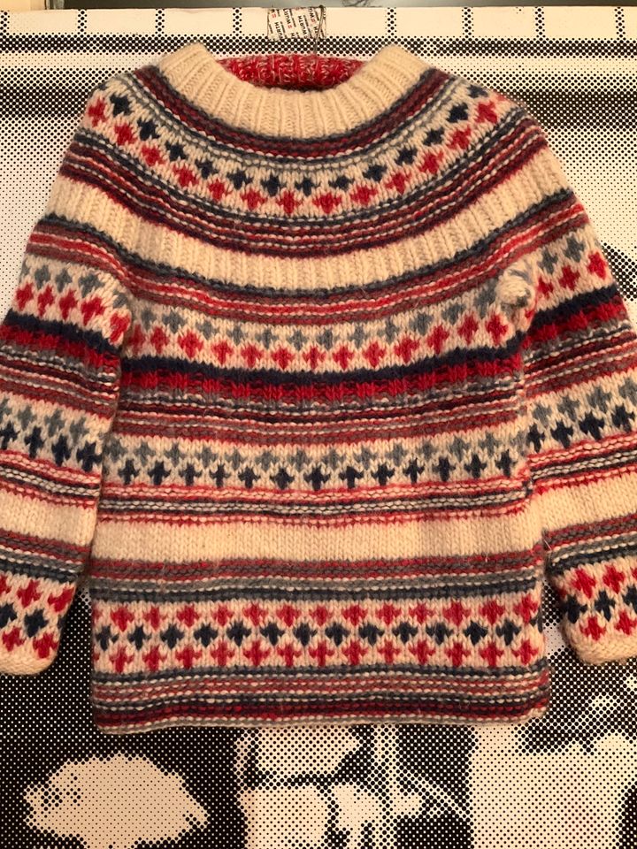 Islandpullover Norweger reine Wolle Viking Gr XS in Stoetze