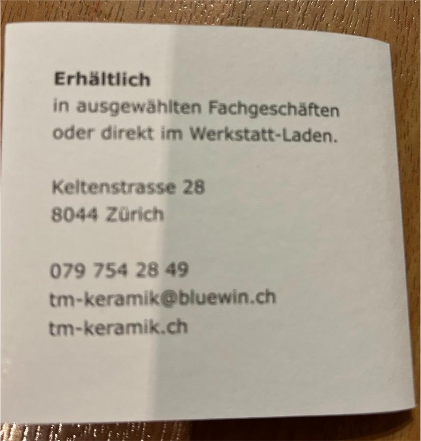 2 Zuckerdöschen Keramikwerkstatt Zürich Müller Keltenstrasse in Schwäbisch Gmünd