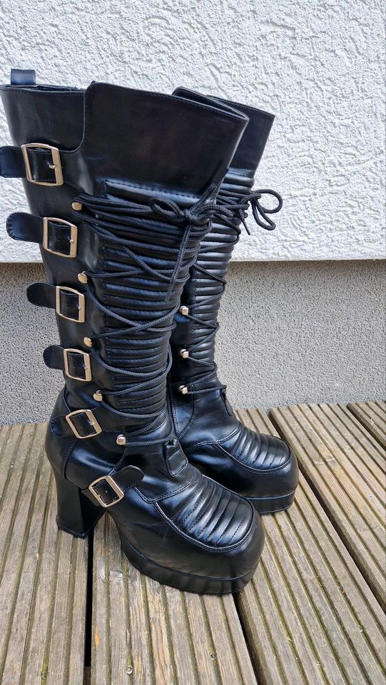 Demonia Stiefel Boots Gothika 200 Gr. 41 WGT Gothik, 2 x getragen in Berlin