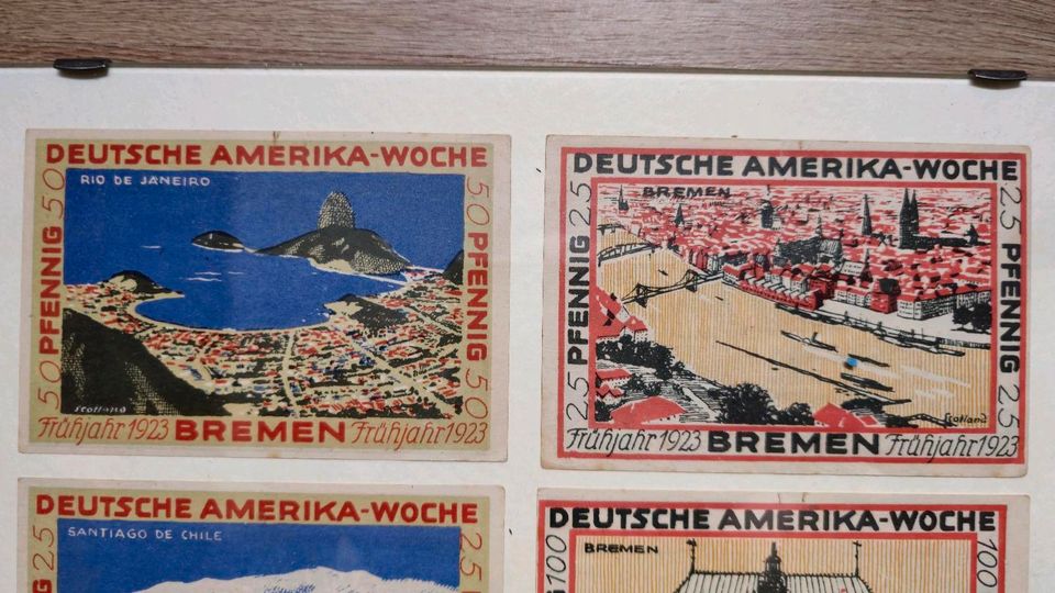 Sammlung Notgeld aus 1923 "Deutsche Amerika-Woche" in Stadthagen