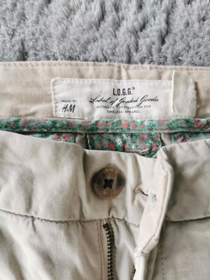 H&M Chino Hose Gr. 40, beige, sehr guter Zustand in Nierstein