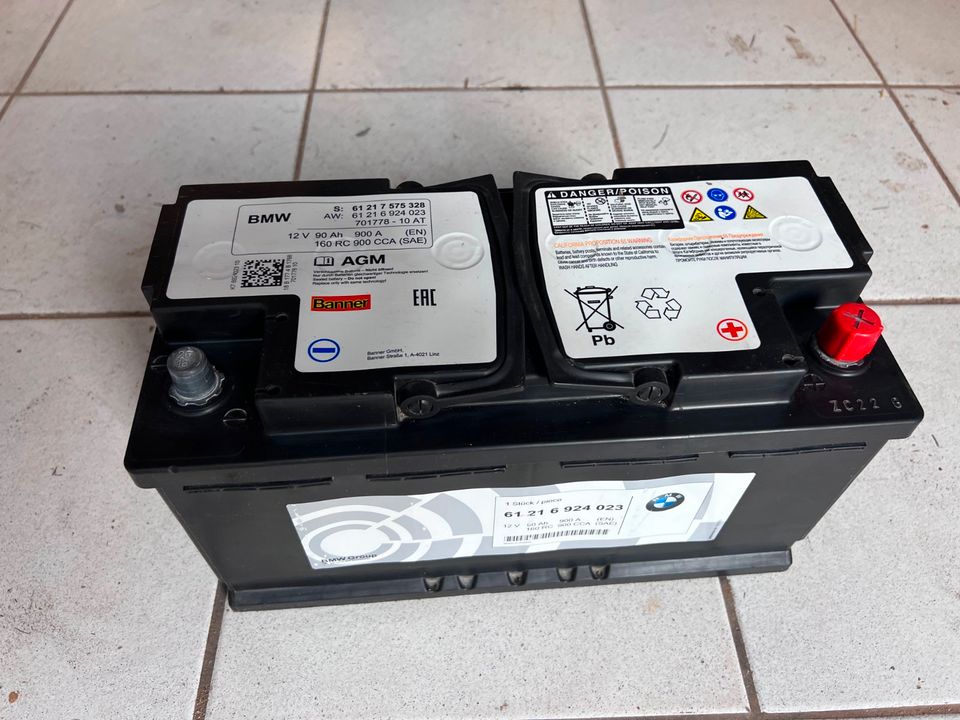 Original BMW AGM-Batterie 90 AH 61216924023 Banner