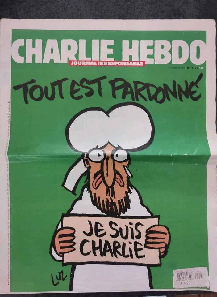 Charlie Hebdo Irresponsable 1178: Tout est Pardonné, Zeitschrift in Rosengarten