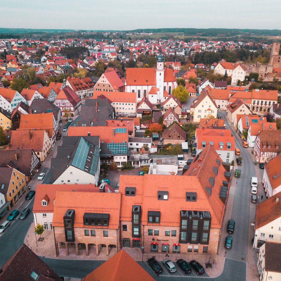 Drohnenaufnahmen in Nürnberg (Mittelfr)