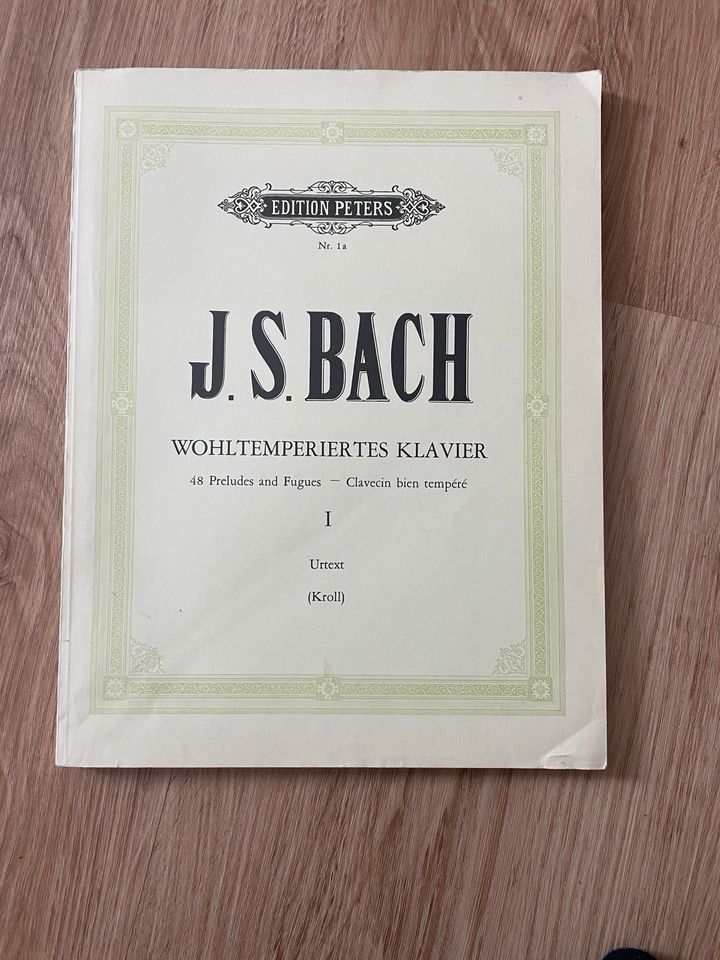 Notenbuch Wohltemperiertes Klavier J.S.Bach Band 1 in Kassel