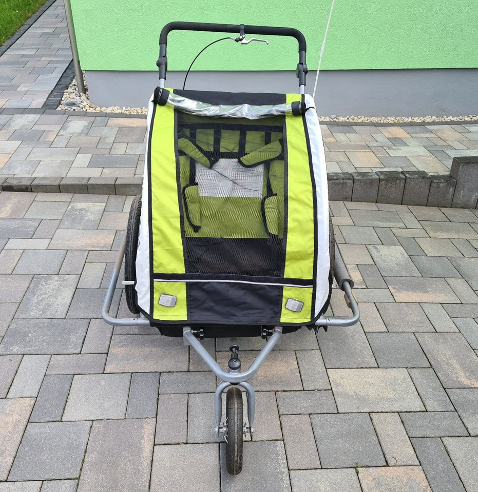 2in1 Fahrradanhänger Kinderanhänger Kinderwagen für 2 Kids in Jena