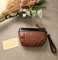 FOSSIL ☆ Clutch Handtasche echt Leder braun schwarz wie NEU Aachen - Kornelimünster/Walheim Vorschau