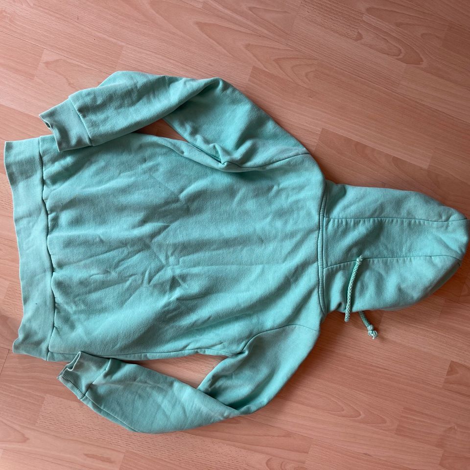 Hoodie (M Damen) Sweatshirt Pullover Baumwolle türkis mintgrün in Heidelberg