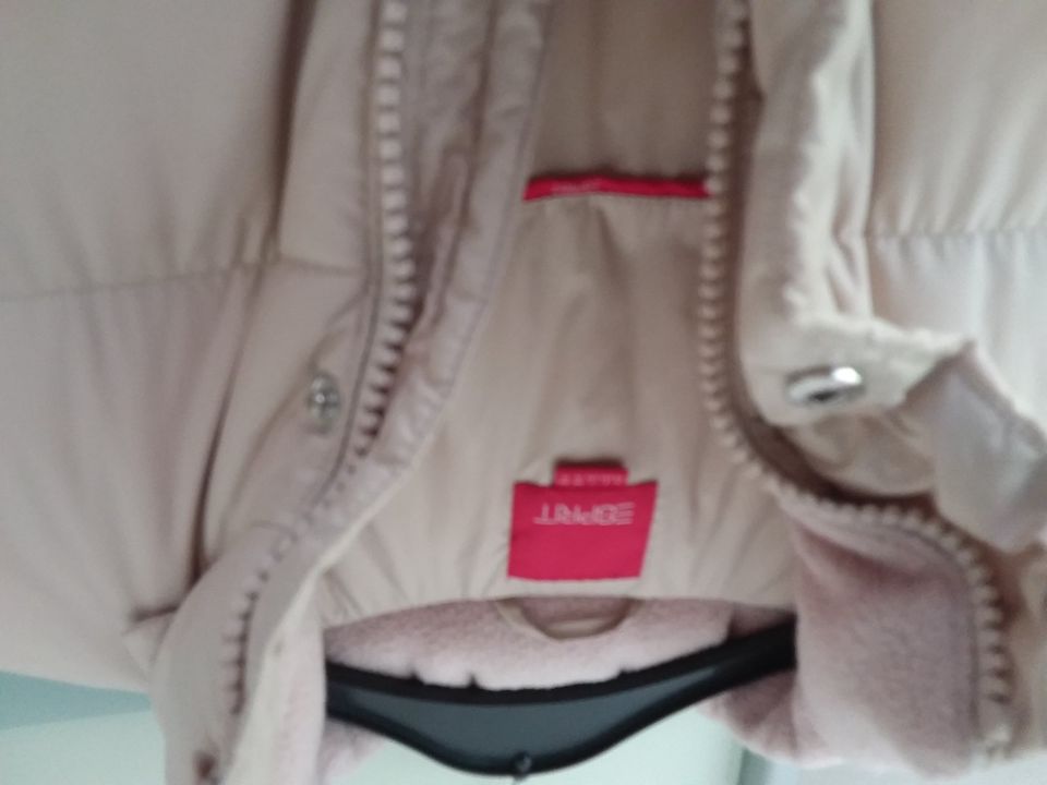 Esprit Winterjacke/Daunenjacke Gr L beige in Lemberg