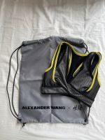 Alexander Wang x H&M Sport BH Grau / Gelb & Sportbeutel München - Hadern Vorschau