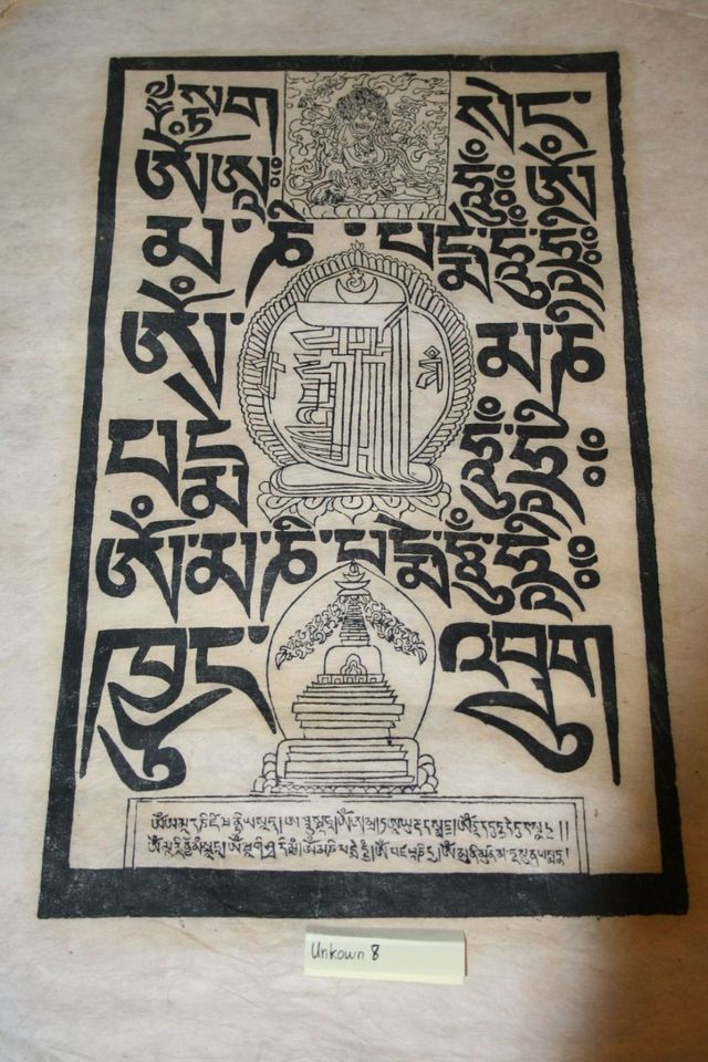 Buddhistische Kunstdrucke original aus Nepal Kloster in Freiburg im Breisgau